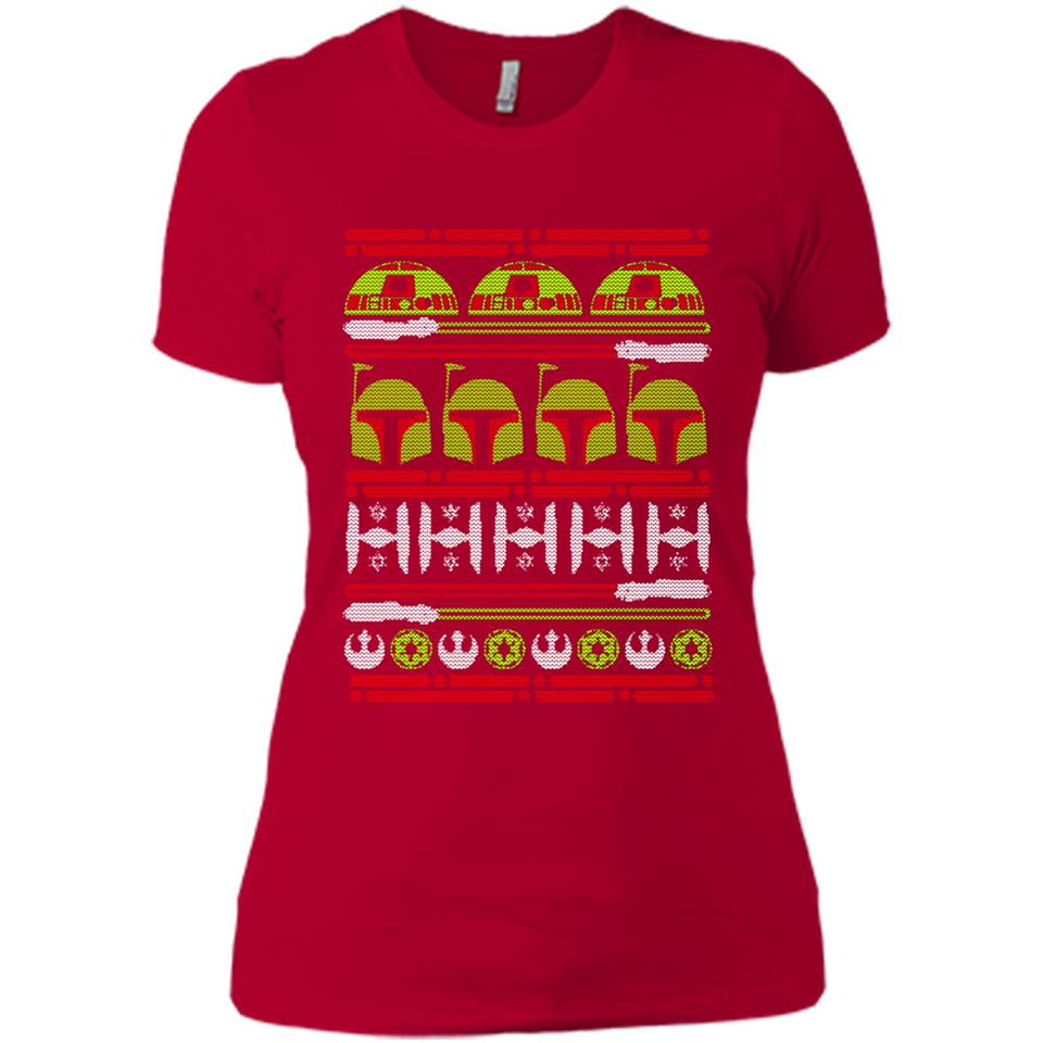 Star Wars - Boba Fett Christmas - Ladies' Boyfriend T-Shirt