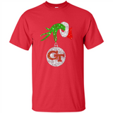 Fantastic Georgia Tech Yellow Jackets Glitter Grinch Monogram Ornament Christmas - Shirt