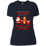 Never Underestimate An October Woman Watches Hallmark Movies Sweatshirt PINGPONG