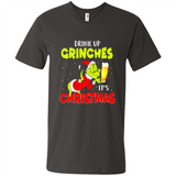 Drink Up Grinches it_s Christmas - Merry Xmas Sweatshirt - Men's V-Neck