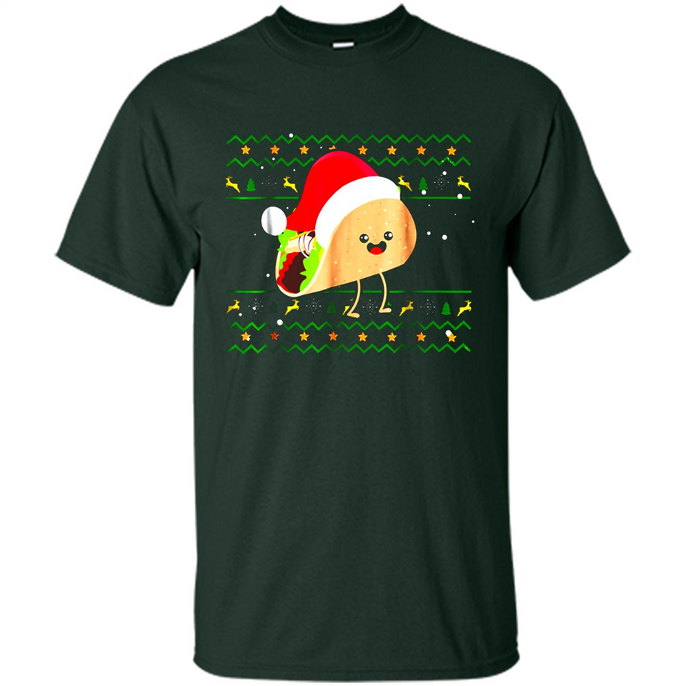 TACO Santa Hat Ugly Christmas shirt Ladies' Boyfriend