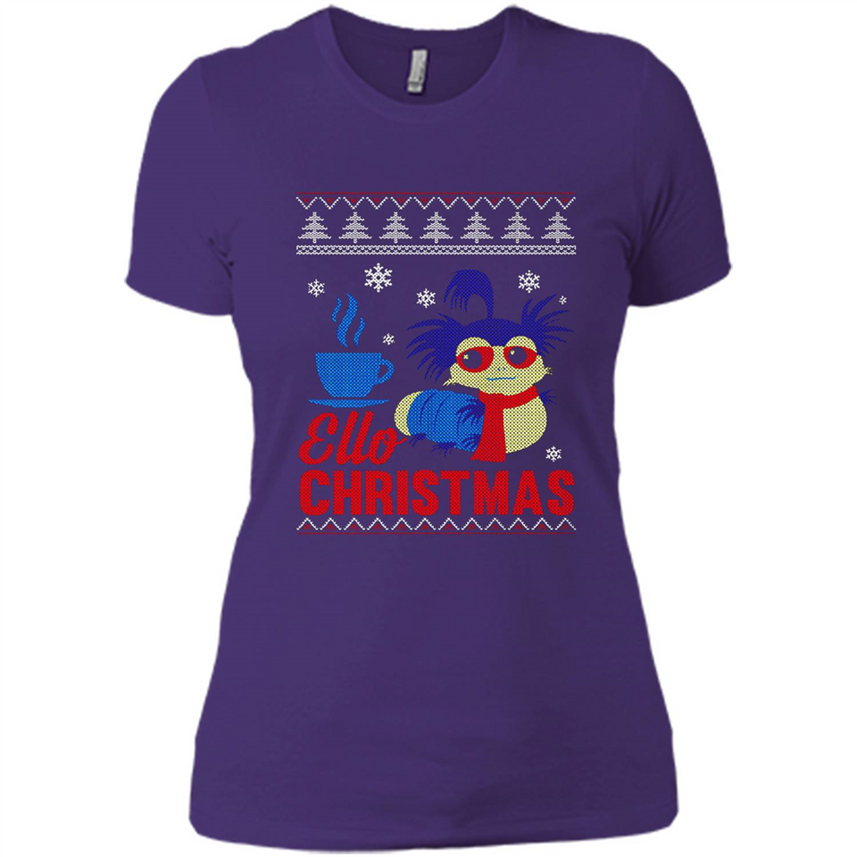 Christmas Ugly Sweater Ello Christmas - Ladies' Boyfriend T-Shirt