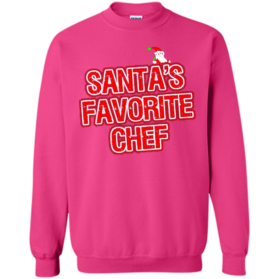Funny Christmas Clothes - Santas Favorite Chef - Sweatshirt