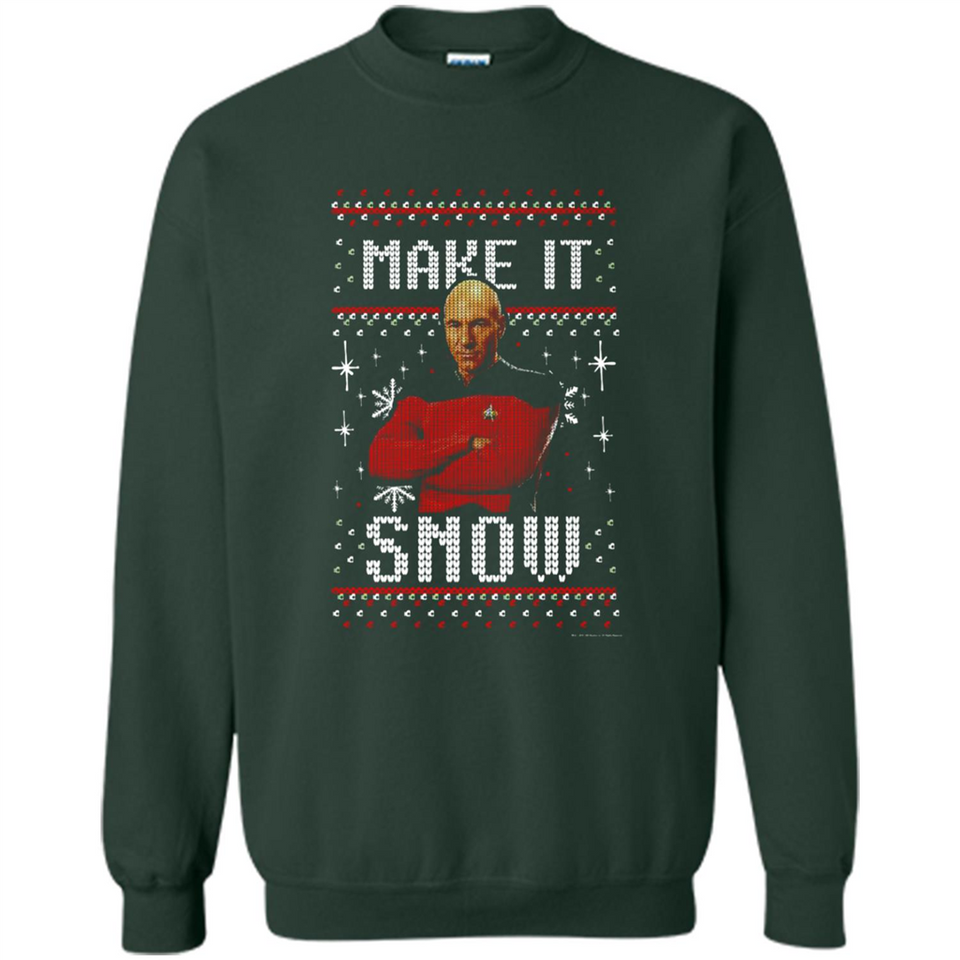 Make It Snow Jean-Luc Picard Star Trek PINGPONG