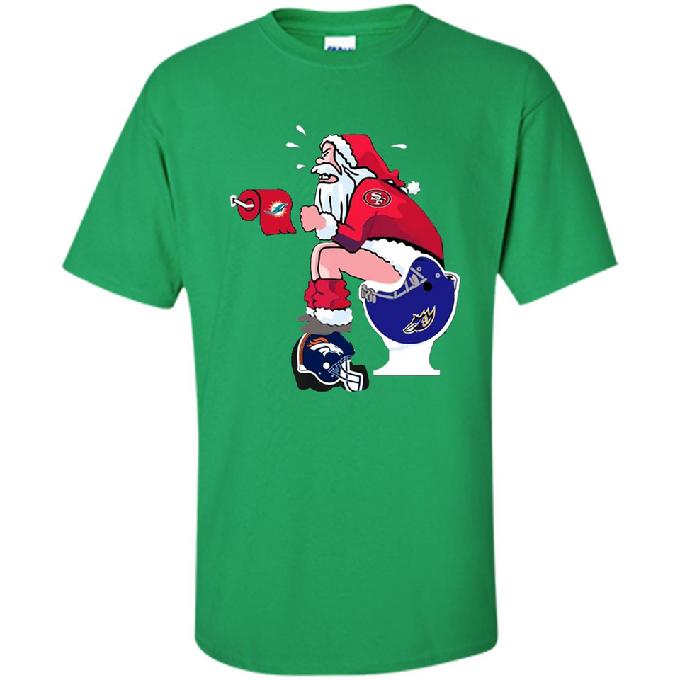 San Francisco 49ers Santa Claus Toilet