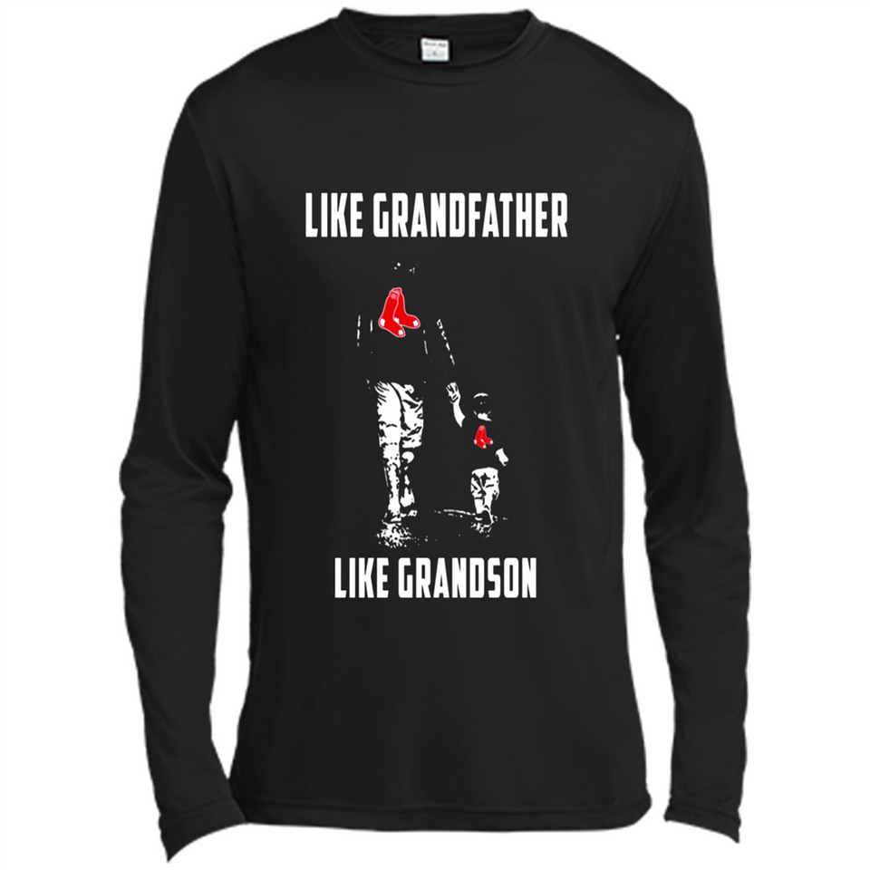 Boston Red Sox GrandFather Like GrandSon - Canvas Long Sleeve T-Shirt