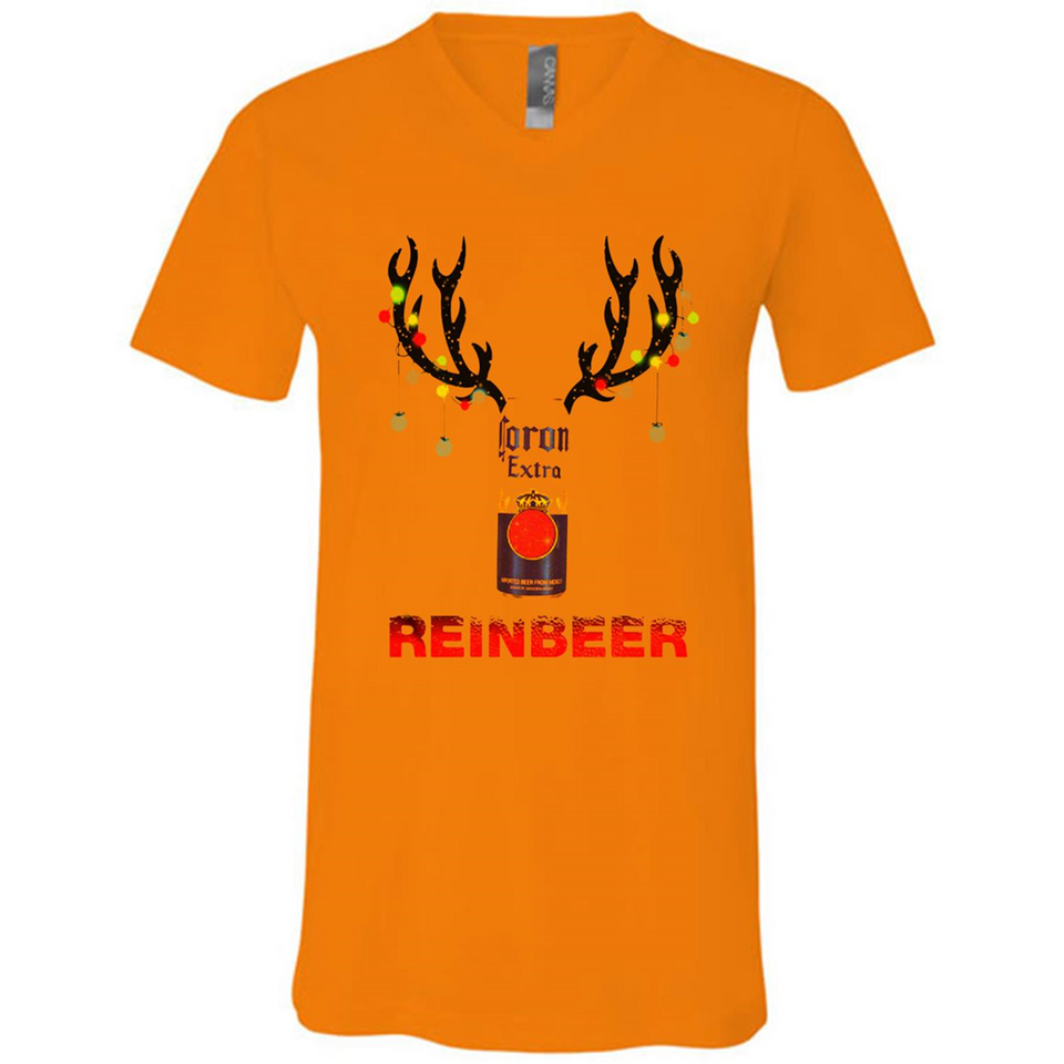 Corona Extra reinbeer Christmas - Canvas Unisex V-Neck