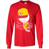 Jack Skellington The Nightmare Before Christmas-Packers Football - Long Sleeve T-Shirt