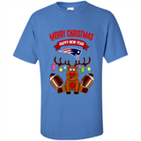 New England Patriots NFL Reindeer Funny Merry Christmas And Happy New Year