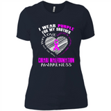 I Wear Purple For My Brother Chiari Malformation - Ladies' Boyfriend T-Shirt