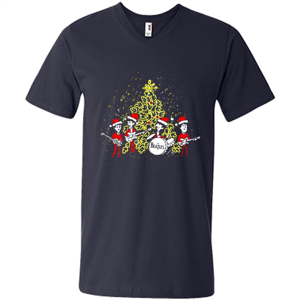 The Beatles chibi Christmas - Men's V-Neck