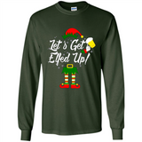 Let's Get Elfed Up Drinking Beer Christmas PINGPONG