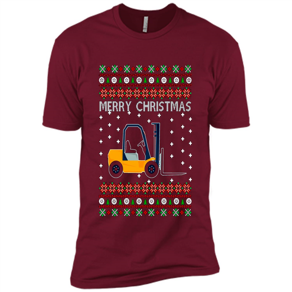 Merry Christmas Forklift ugly sweatshirt PINGPONG