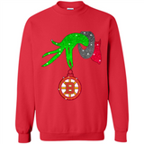 GRINCH HAND HOLDING BOSTON BRUINS GLITTER CHRISTMAS PINGPONG