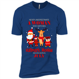 Never Underestimate A July Woman Watches Hallmark Movies Sweatshirt PINGPONG