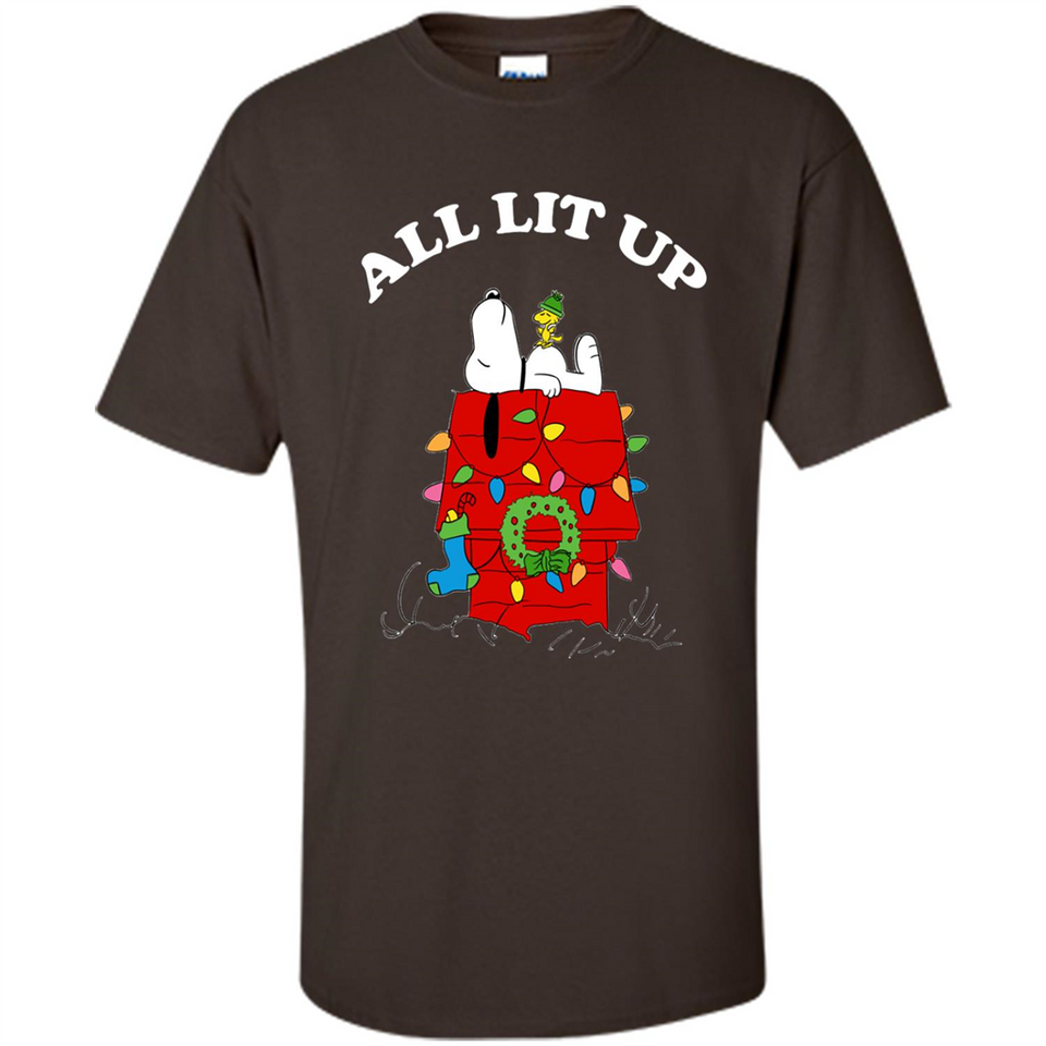 Peanuts By Schulz Snoopy Young Men_s Christmas SweatShirt - Shirt