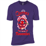 Queens Are Born In November T-Shirt Sexy Lips