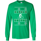 Christmas Ugly Sweater Best Cycling Ugly Christmas Sweater - Long Sleeve T-Shirt