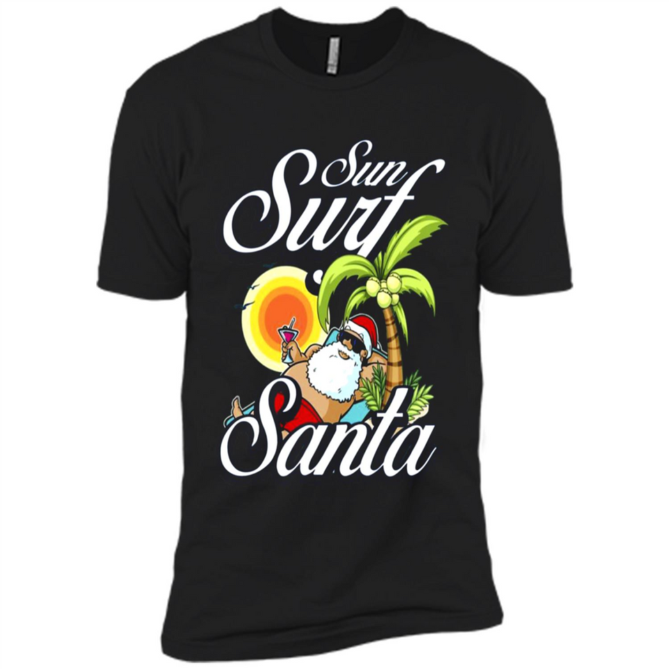 Sun Surf Santa - Premium Short Sleeve T-Shirt