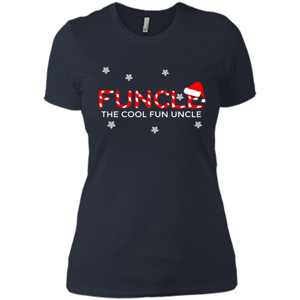 Mens Christmas Funcle The Cool Fun Uncle Definition Xmas - Ladies' Boyfriend T-Shirt