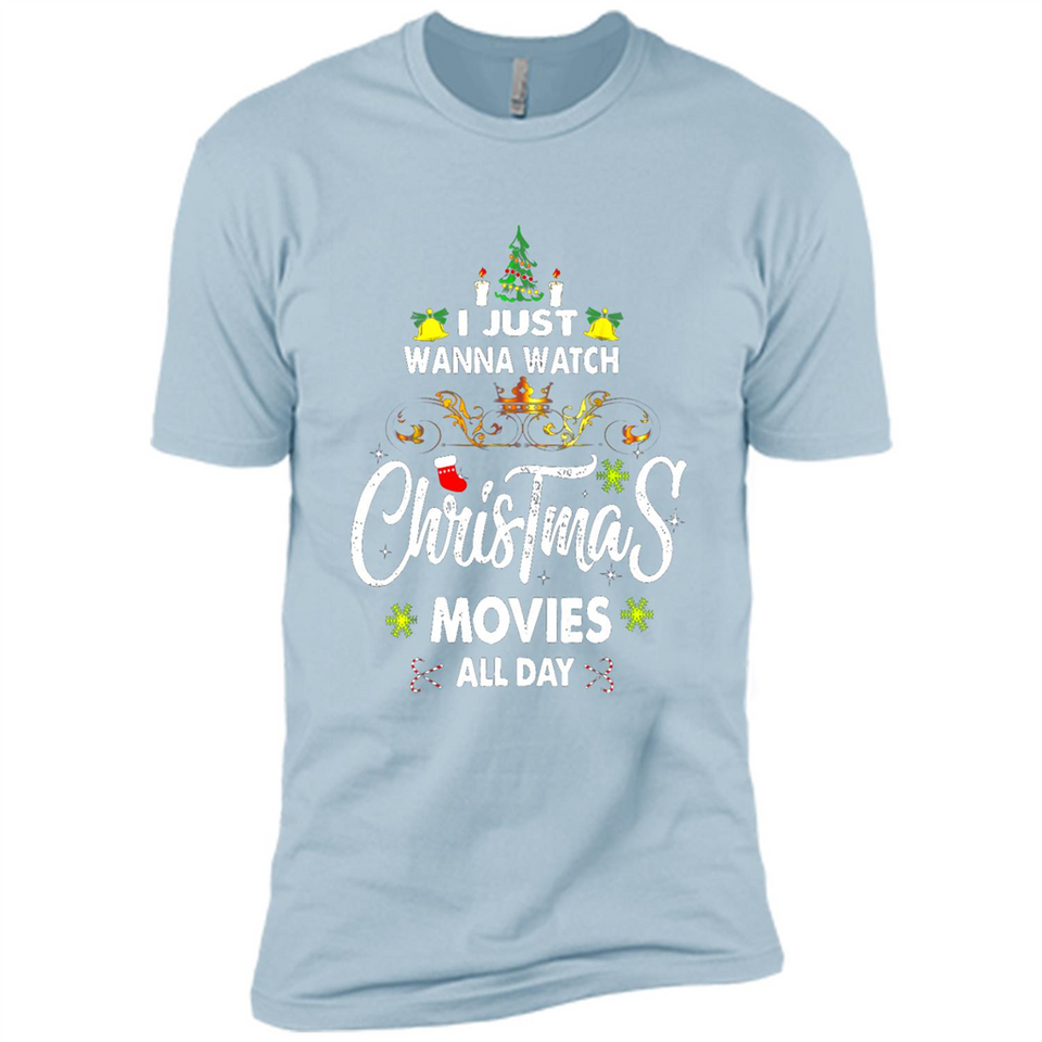 Funny Christmas Movie Shirt, Christmas Movies - Premium Short Sleeve T-Shirt