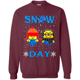 Snow Day Shirt For Detroit Lions Vs Minion Fans pingpong