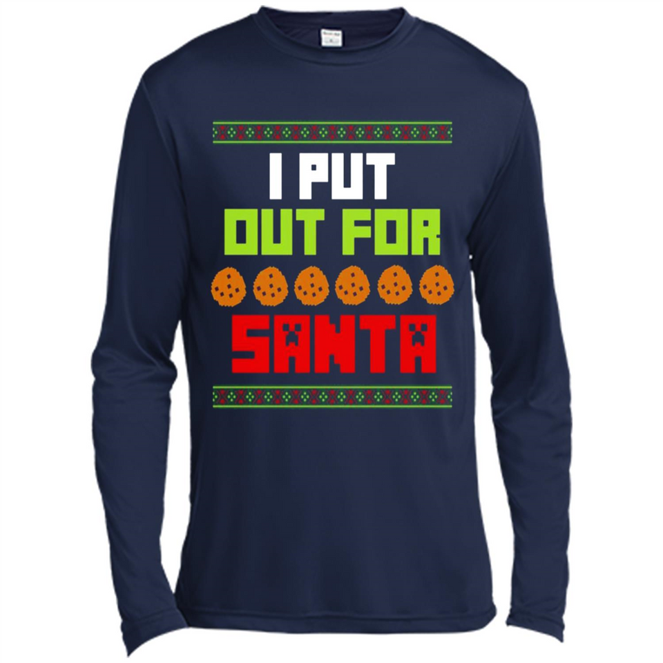 Cookies Out For Santa Christmas - Canvas Long Sleeve T-Shirt