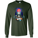 Chicago Cubs Halloween The Nightmare Before Christmas - Long Sleeve T-Shirt