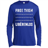 Peaceful Communities- Free Them Liberenlos Shirt PINGPONG - Canvas Long Sleeve T-Shirt