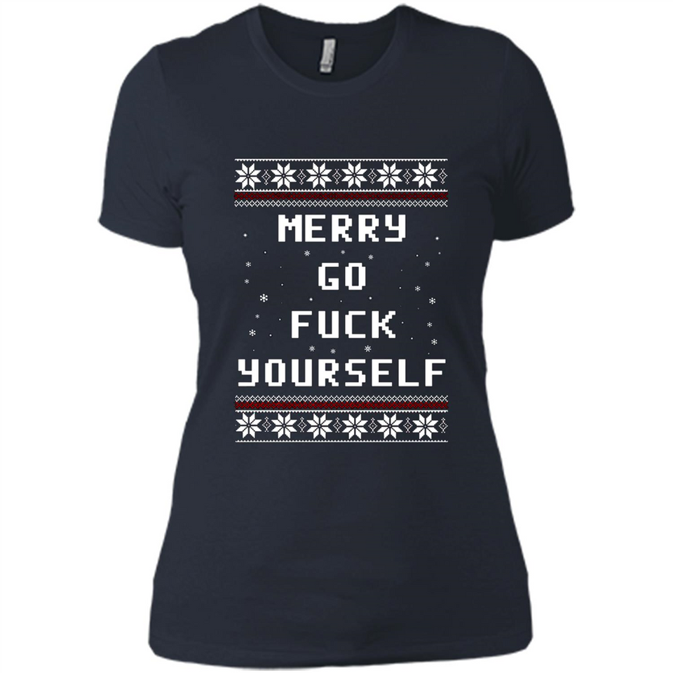 Merry go fuck yourself Christmas sweatshirt PINGPONG