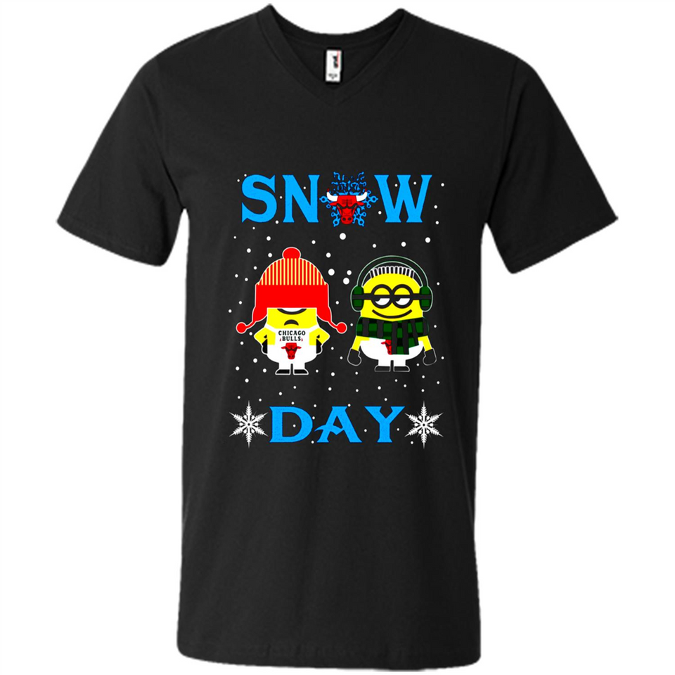Snow Day Shirt For Chicago Bulls Vs Minion Fans pingpong