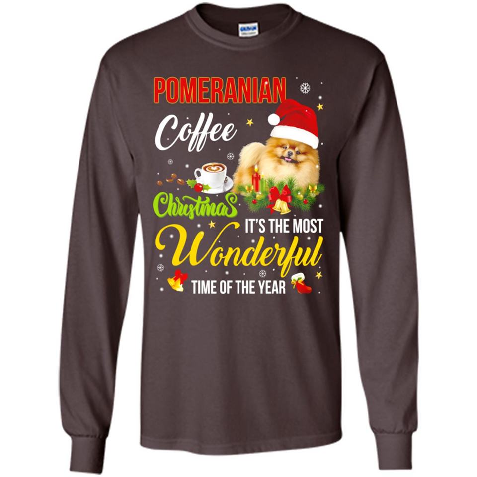 Pomeranian Coffee Wonderful Christmas