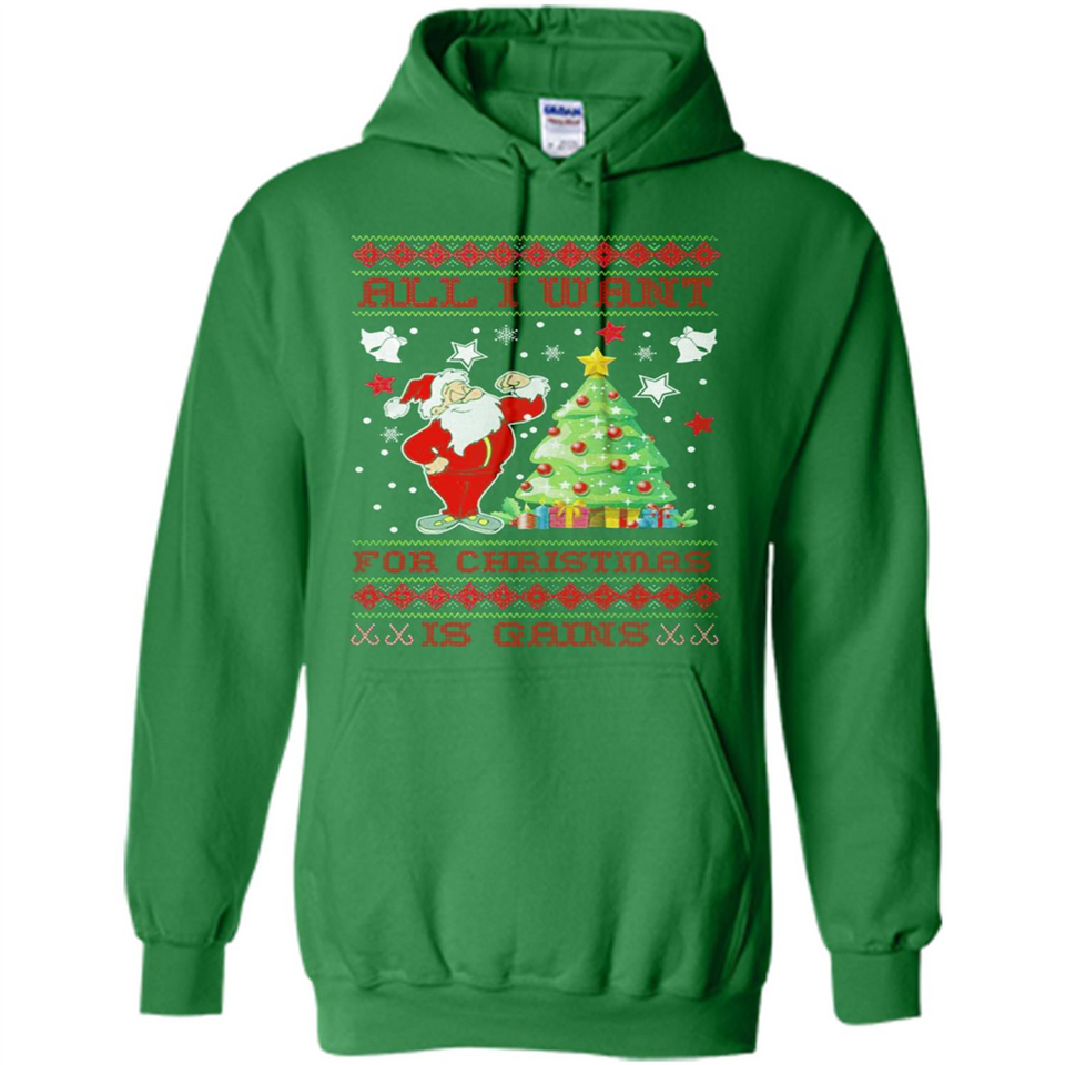 All I Want For Christmas Is Gains Christmas Tree Santa Claus