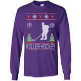 roller hockey Christmas ugly