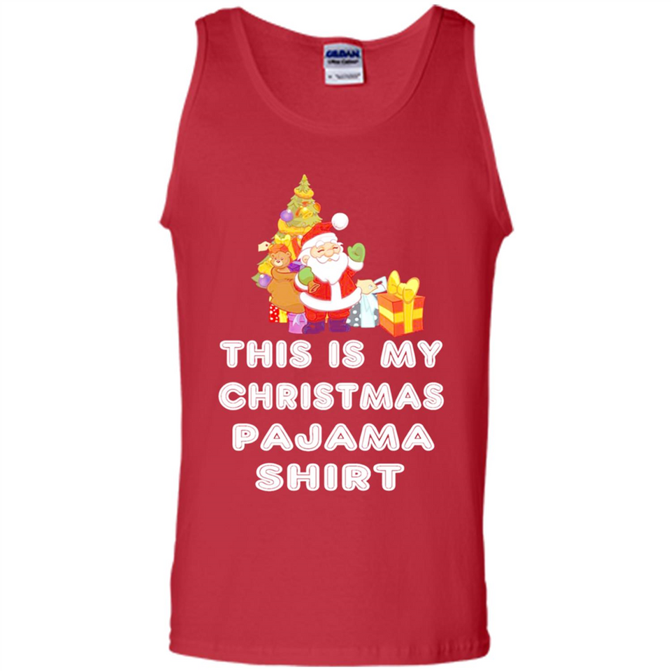 This is My Christmas Pajama Shirt - Santa Bear Tree Gift Tee