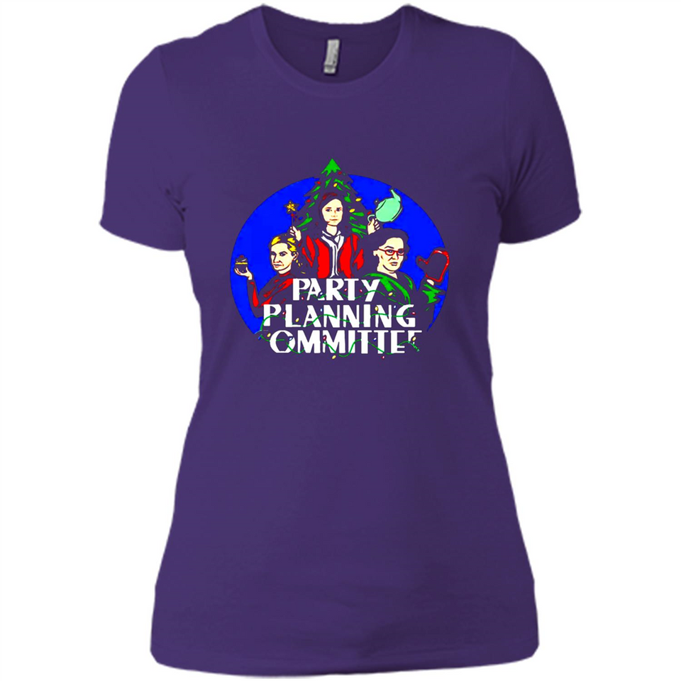 Party Planning Committee Christmas T-Shirt - Ladies' Boyfriend T-Shirt
