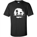 Snoopy The Peanuts Walking To The Moon