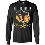 LIFE IS BETTER IN FLIP FLOPS WITH CROWN ROYAL