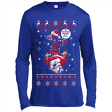 No Christmas for You – Deadpool Santa Claus Ugly Sweater - Canvas Long Sleeve T-Shirt