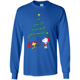 Snoopy Christmas Tree T-Shirt - Long Sleeve T-Shirt