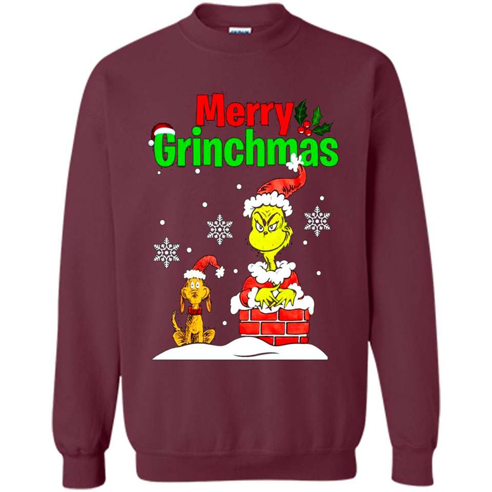 Merry Grinchmas Not Merry Christmas sweater PINGPONG