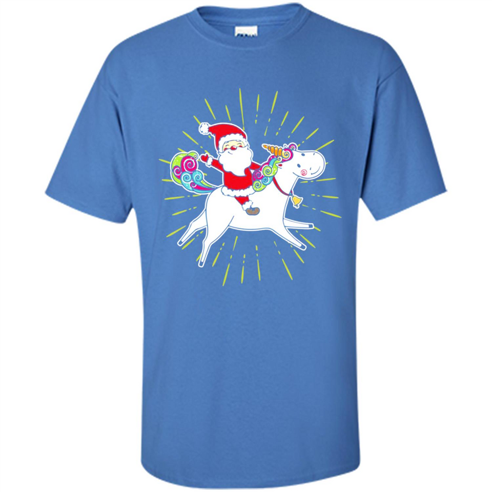 Unicorn And Santa Christmas - Shirt