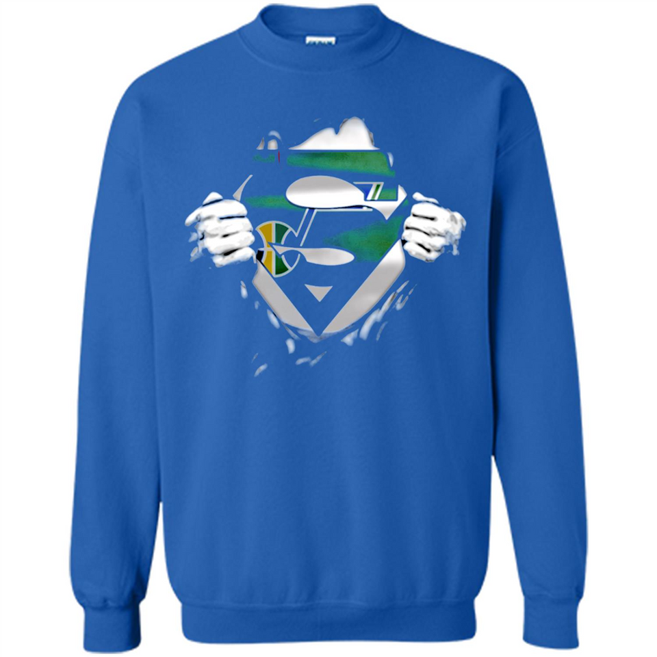 Utah Jazz And Superman Fans - Sweatshirt