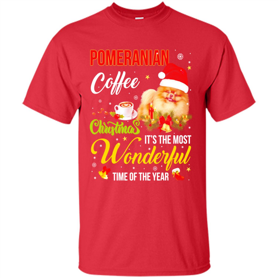 Pomeranian Coffee Wonderful Christmas