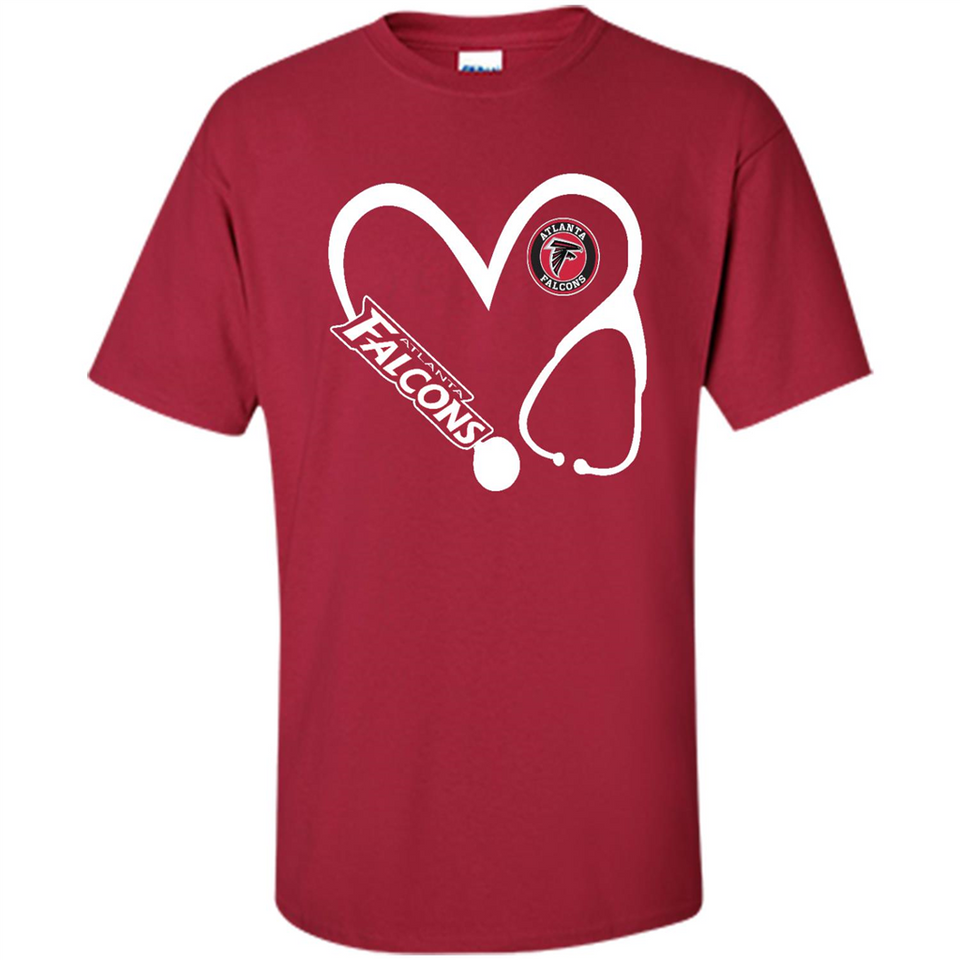 Stethoscope Heart Love Atlanta Falcons For Football Lovers