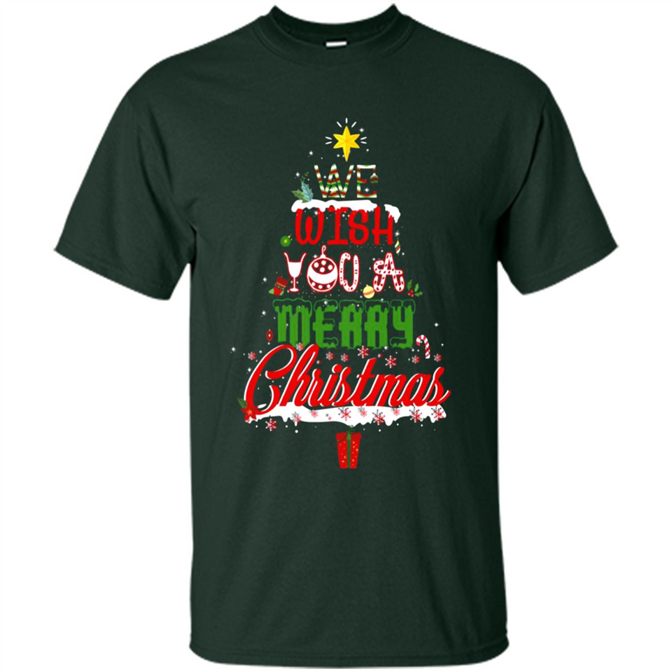We Wish You A Merry Christmas Funny Pine Gift Sleeve - Shirt