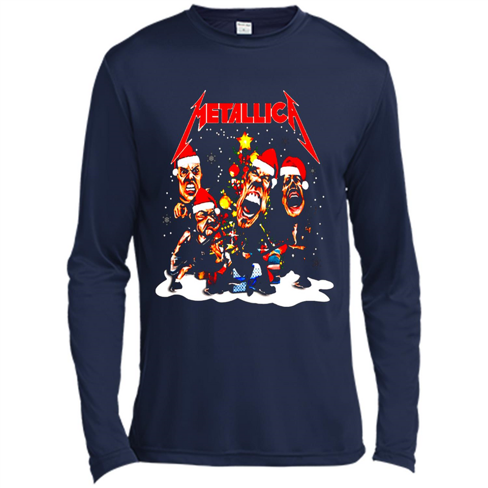 Metallica christmas sweatshirt hoodie long PINGPONG - Canvas Long Sleeve T-Shirt