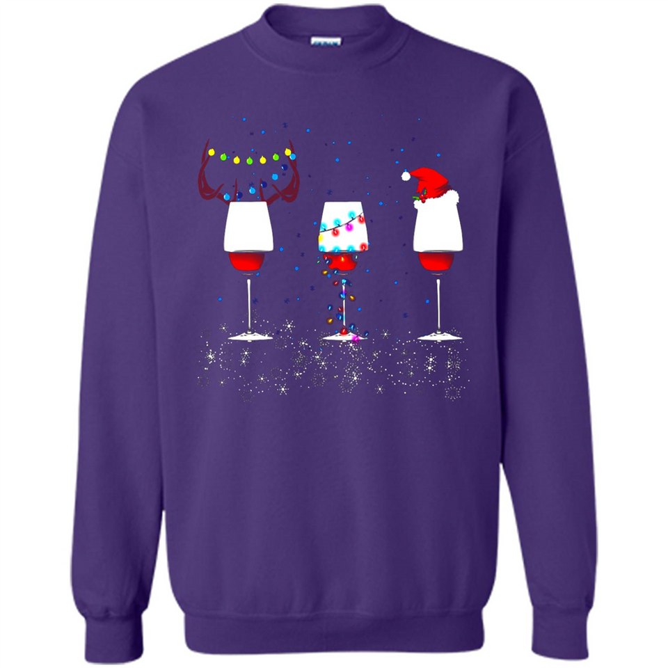 Christmas Red Wine Funny Merry Xmas Sweatshirt - Sweatshirt