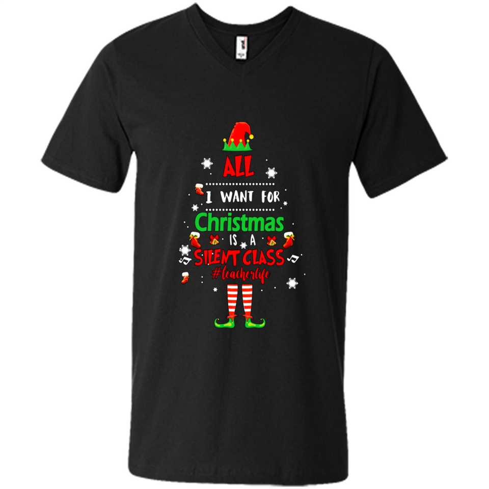 Teacher Sweashirt - All I Want For Christmas is Silent Class