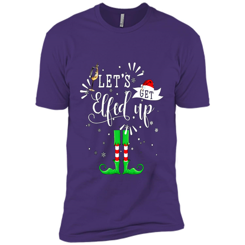 Let's Get Elfed Up Funny Drinking Wine Christmas Elf PINGPONG